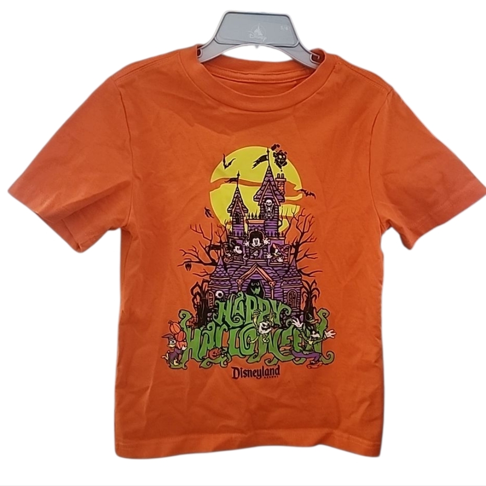 Disney Orange Halloween Haunted House T-Shirt Size 5/6 toddler